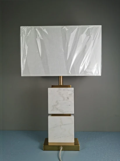 Fashion Interior Decorative Marble Table Lamp with Switch for Bedroom