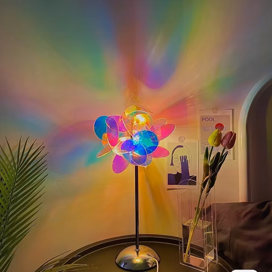 New Bedroom Aurora Atmosphere LED Night Light Acrylic DIY Splicing Colorful Table Lamp Wholesale for Home Living Room Decoration