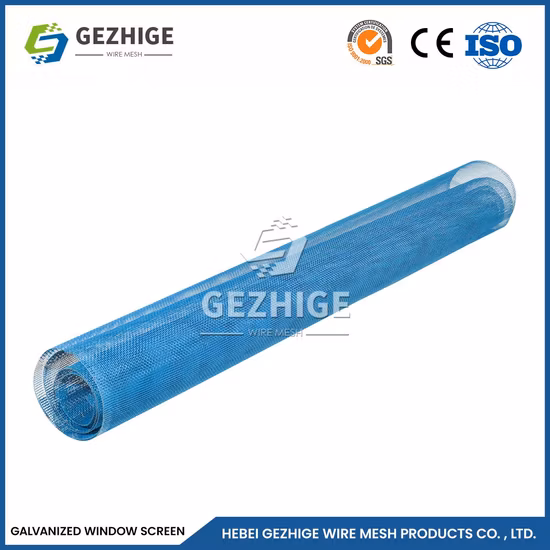 Gezhige Non See Through Window Screen Manufacturing 16 X 16 Mesh Zinc Plated Wire Mesh Drapery Window Screen China Easy Install Zinc